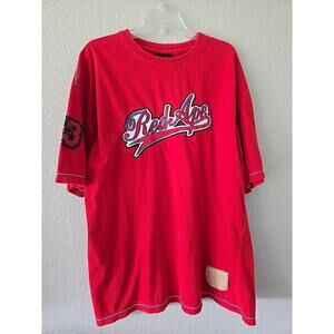 Red Ape Shirt Mens XXL Embroidered Spellout 33 Street Y2K Grunge Tee Skater